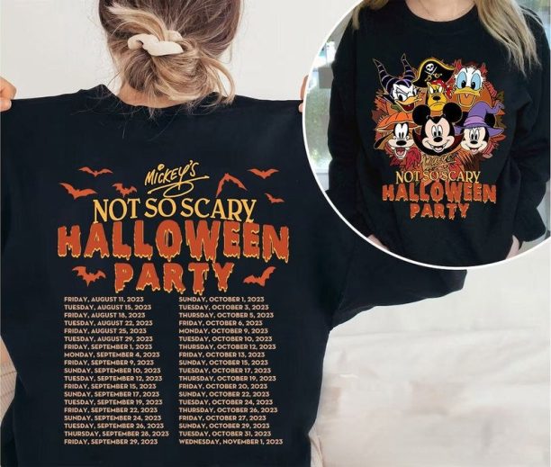 Disney Halloween Party 2023 Sweatshirt, Mickey's Not So Scary, Disney Halloween Sweatshirt