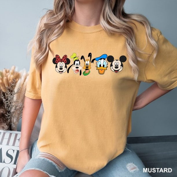 Mickey and Friends Shirts, Comfort Colors® Disney T-shirt, Disney Shirt, Disney Family Couple Shirts, Family Disney World Trip