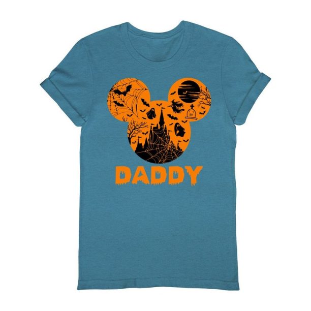 Halloween Daddy Shirts, Mickey Mouse Tshirt, Ghost T-Shirt, Cool Halloween Gifts, Gift for Dad, Witch Graphic Tees, Disney World Clothing