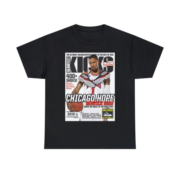 Derrick Rose Chicago Bulls NBA Slam Kicks Cover Tee Shirt