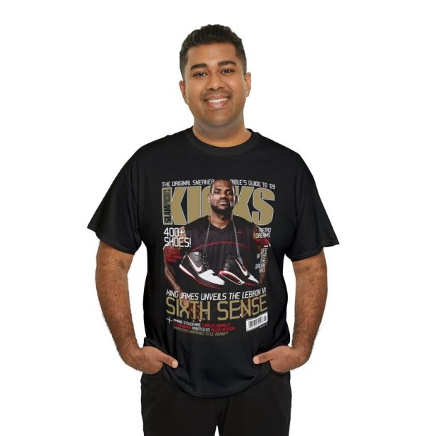 LeBron James Cleveland Cavaliers NBA Slam Kicks Cover Tee Shirt