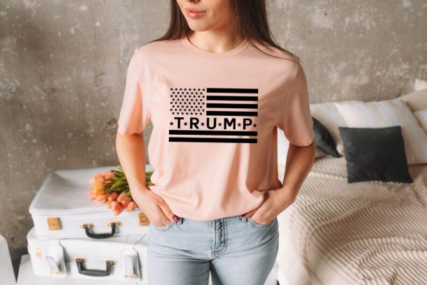 Trump Flag Shirt, 2024 Trump Shirt, Republican T Shirt, Voting Shirt, MAGA Ladies Shirt, MAGA 2024, Trump Election Tee