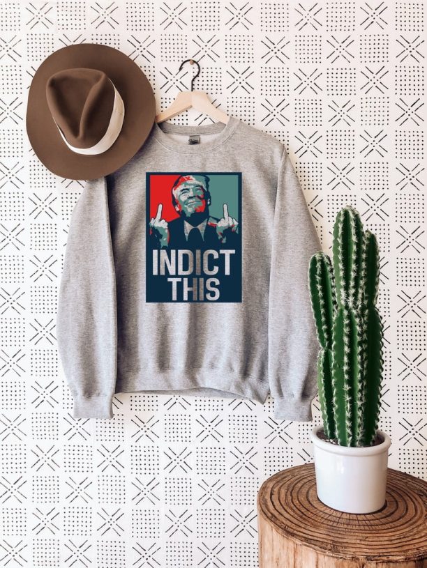 Indict This Donald Trump Sweatshirt, Donald Trump Mug Shot 2023 Sweater, Donald Trump Mugshot Sweat