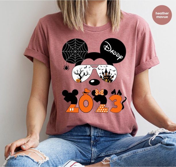 Disney World T-Shirt, Halloween Daddy Shirts, Disney Trip Family Clothing, Funny Halloween Gifts, Mickey Mouse Tshirt, Gift for Dad