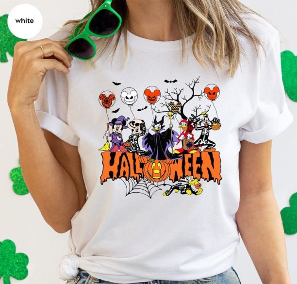 Mickey and Friends Shirt, Halloween Gift, Disneyland Outfits, Disney Halloween Sweatshirt, Disney World T-Shirt, Matching Family Clothing