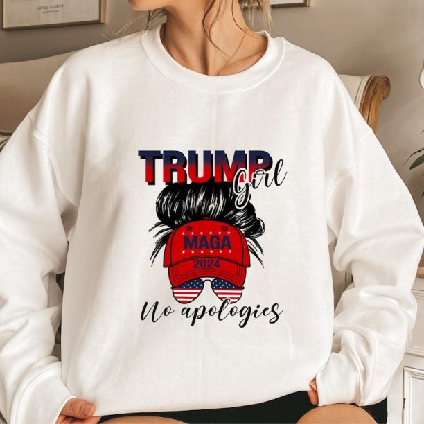 Trump Girl Sweatshirt and Hoodie, Trump Lover Shirt, Trump 2024 Shirt, Donald Trump Gift, Republican Gift