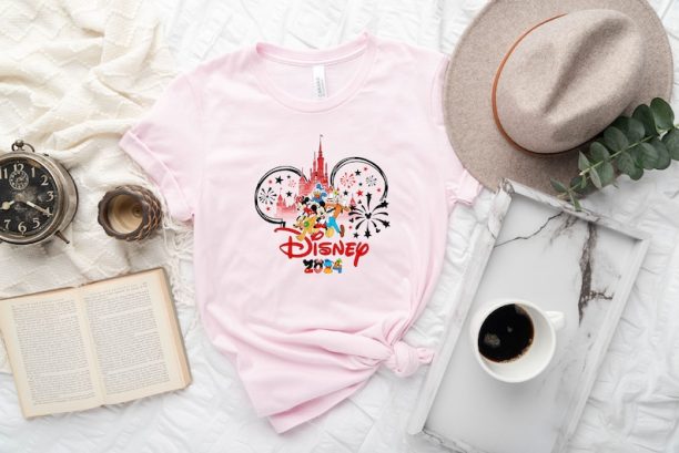 Disney 2024 Shirt, Mickey Head Disneyland Shirt Sweatshirt Hoodie, Mickey And Friends Tee, Disneyworld Family Shirt