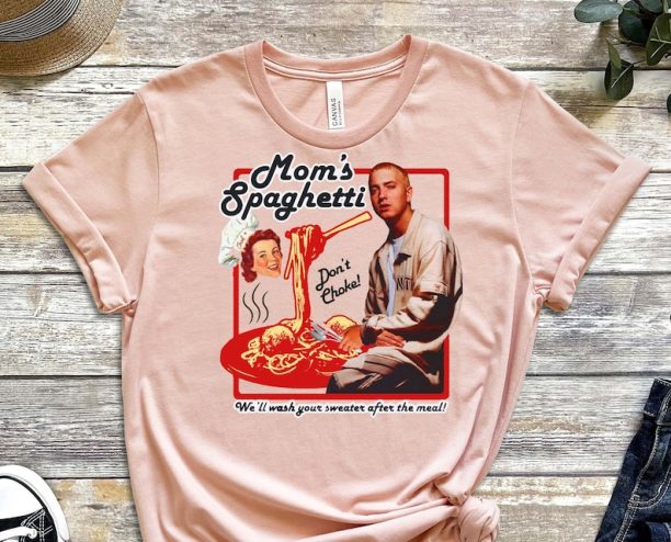 Moms Spaghetti, Eminem Shirt, Spaghetti Shirt, Italian Food Shirt, Italian Enjoyer Tee, Gen Z Humor, gen Z Shirt