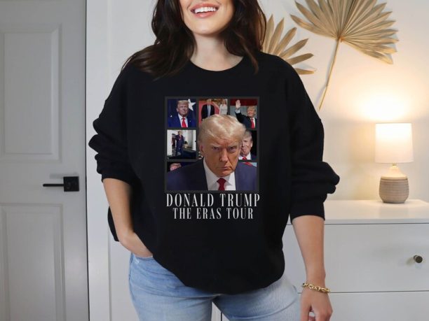 Donald Trump Mugshot Sweatshirt for Trump Lover 2024 Election Trump Sweatshirt Donald Trump Arrested Shirt Funny Trump