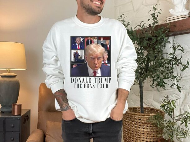 Donald Trump Mugshot Sweatshirt for Trump Lover 2024 Election Trump Sweatshirt Donald Trump Arrested Shirt Funny Trump