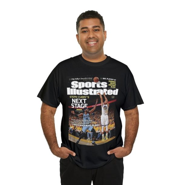 Stephen Curry Golden State Warriors NBA Sports Illustrated Tee Shirt