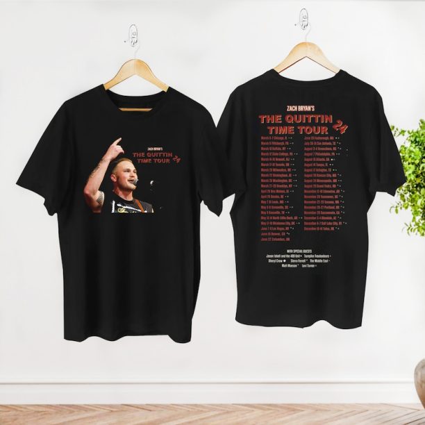 Graphic Zach Bryan Shirt, Zach Bryan The Quittin Time Tour 2024 Shirt, Zach Bryan Merch, Cowboy Zach Bryan Fan Shirt