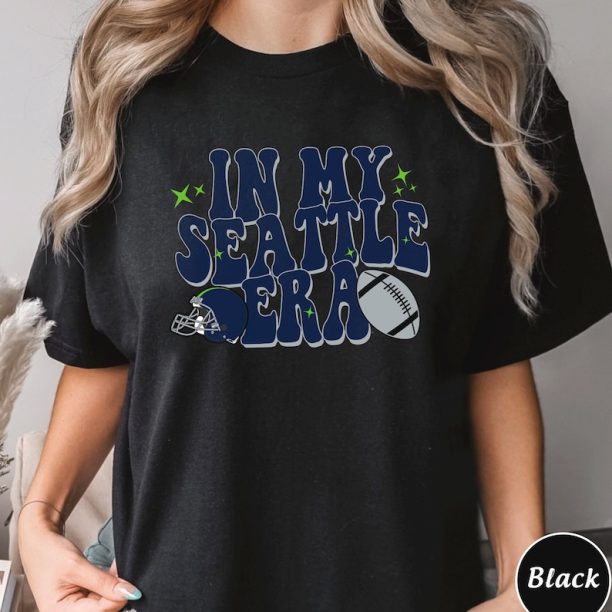 In My Seattle Era Sweatshirt, Vintage Seattle Football Sweatshirt, Seattle Football Hoodie, Vintage Football Fan Shirt