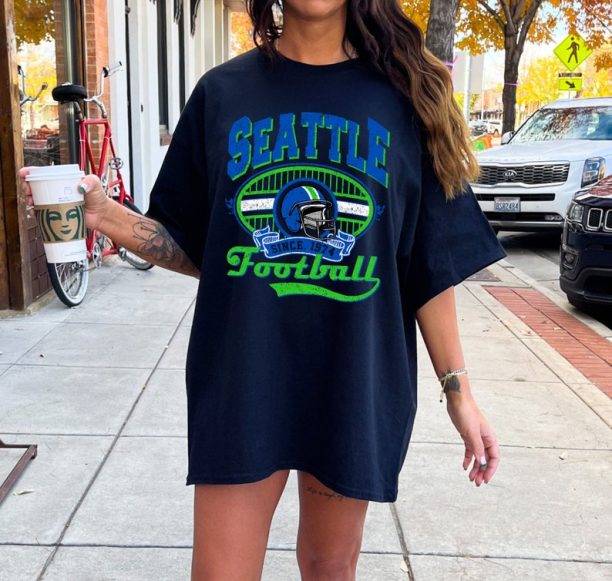 Seattle Football Sweatshirt, Seattle Football Crewneck Sweatshirt, Seattle Football Shirt, Vintage Seattle Football Gift