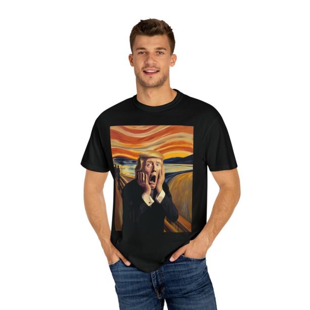 Funny Trump T-Shirt - A Painting of Trump in The Scream Shirt - Sarcastic Trump Shirts - Donald Trump TShirt -