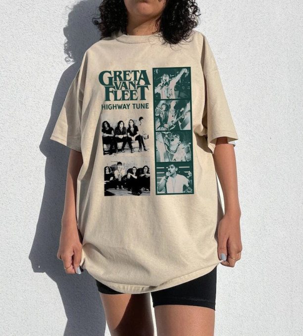 Highway tune Greta Van Fleet Shirt, Vintage Dream In Gold Tour 2023 Greta Van Fleet Shirt, Concert Shirt, Music Shirt Greta Van Fleet