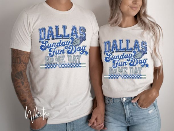 Dallas Football Fan T-Shirt, Cowboys football fan, cute football T-Shirt, Dallas Tee, Football fan gear, football season