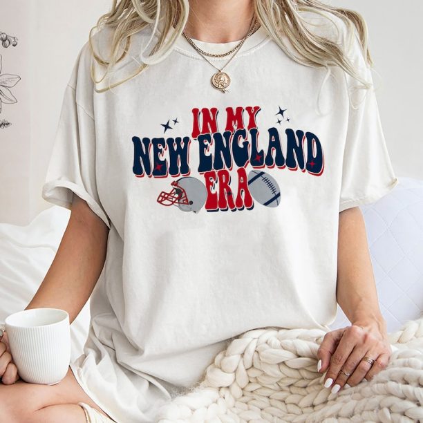 In My New England Era Sweatshirt, Vintage New England Football Sweatshirt, New England Football Hoodie