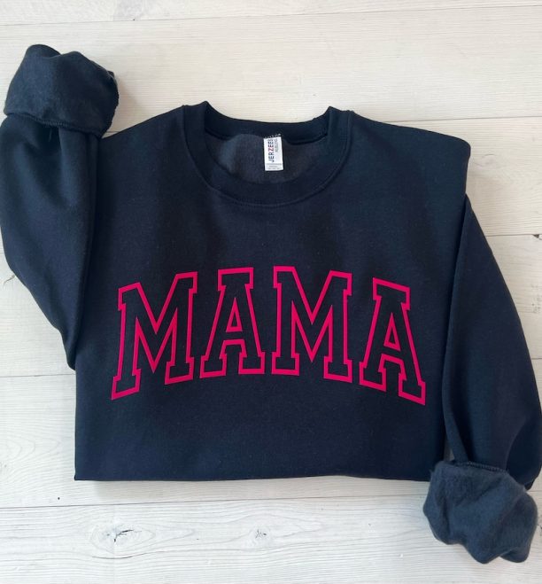 Mama Sweatshirt, Mama Varsity Sweatshirt, Mothers Day Gift, New Mom, First Mothers Day Gift, Personalized Gift, Mom Life Shirt, New Mom Gift