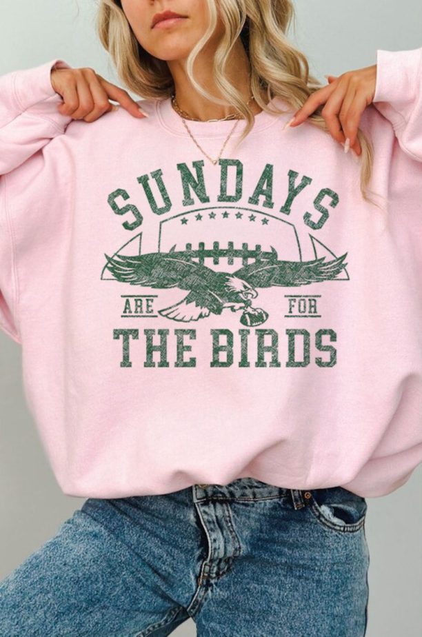 Philadelphia Eagles Football Sundays Are For The Birds Crewneck Sweatshirt