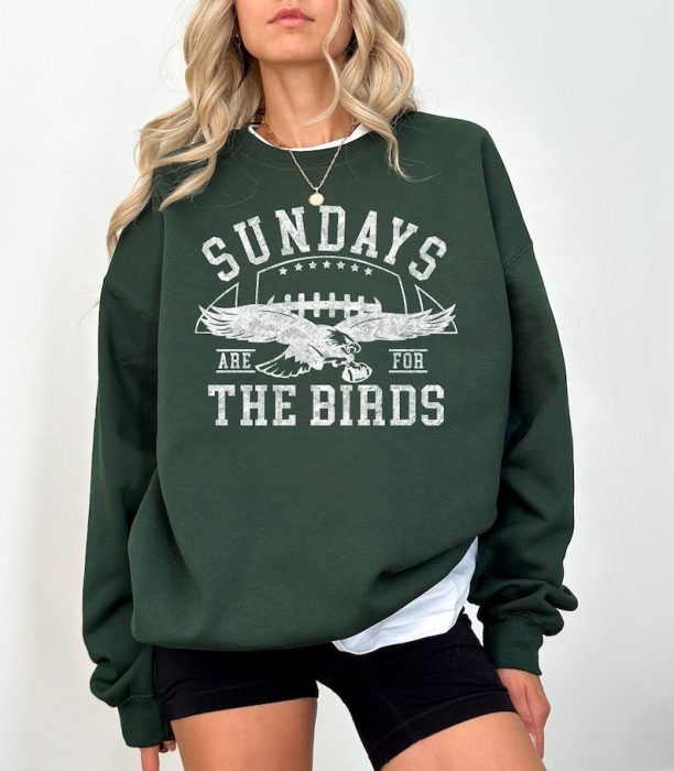 Philadelphia Eagles Football Sundays Are For The Birds Crewneck Sweatshirt