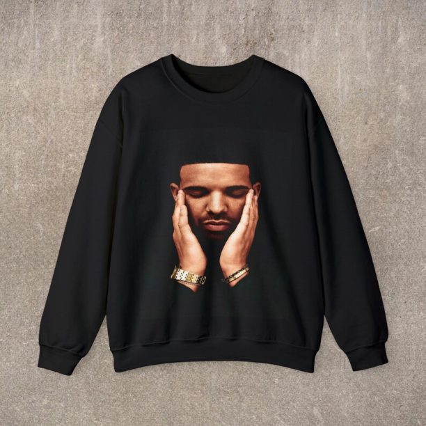 Hip Hop Crewneck Sweatshirt | Drake Rapper | Unisex | Adult Size | Rap Music Merch