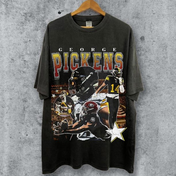 George Pickens Vintage 90s Graphic Style T-Shirt, George Pickens Shirt, Vintage Oversized Sport Tee, Unisex shirt