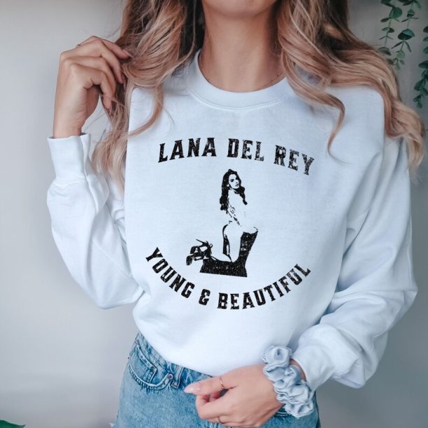 Retro Lana del Rey young and beautiful sweatshirt ultraviolence concert tour shirt music festival clothing vintage music