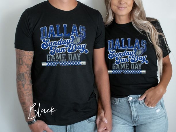 Dallas Football Fan T-Shirt, Cowboys football fan, cute football T-Shirt, Dallas Tee, Football fan gear, football season