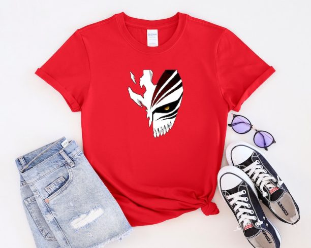 Anime Tee, Shirt, Bleach, Bleach Mask, Anime Shirt, Anime Tee, Anime Gift, Shirt for Him, Anime boy Shirt