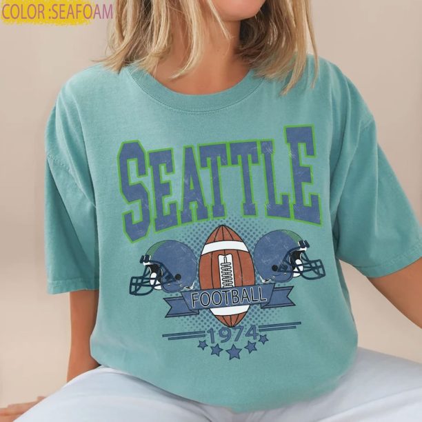 Comfort Colors Seattle Football Shirt, Seattle Football shirt, Vintage Style Seattle Football shirt, Seattle sweater