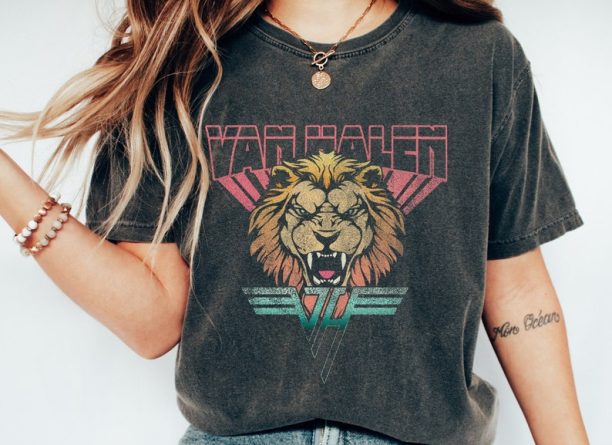 Van Halen T-Shirt, Oversized Shirt, Classic Rock, Vintage, Vintage T Shirt, Retro Vintage Shirt, Trendy Gifts, Van Halen