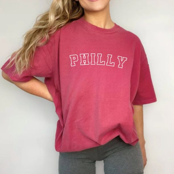 Comfort Colors Philly Shirt, Philadelphia Football Comfort Colors, Philadelphia Comfort Colors, Philly Oversized Shirt