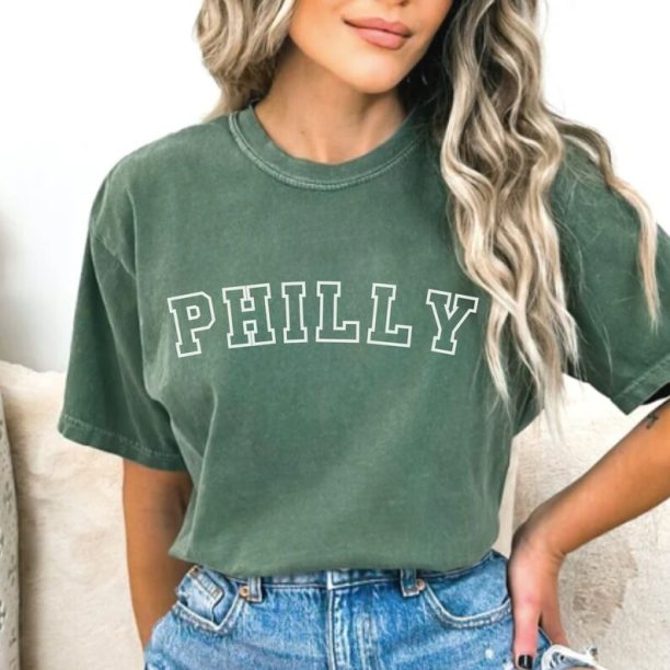 Comfort Colors Philly Shirt, Philadelphia Football Comfort Colors, Philadelphia Comfort Colors, Philly Oversized Shirt