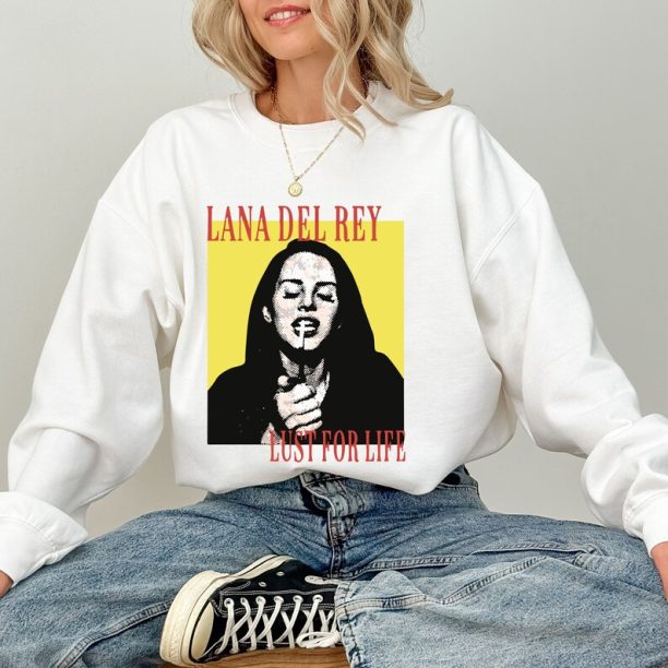 Retro Lana del rey shirt, vintage music album cover sweatshirt, aesthetic music festival clothing