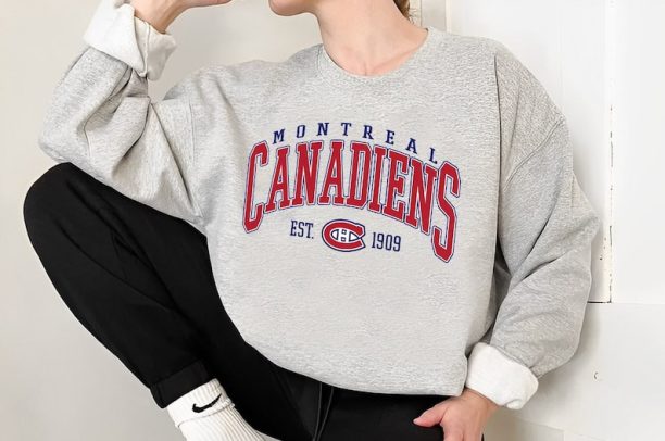 Vintage Montreal Canadiens Sweatshirt, Canadiens Tee, Hockey Sweatshirt, Hockey Fan Shirt, Montreal Hockey