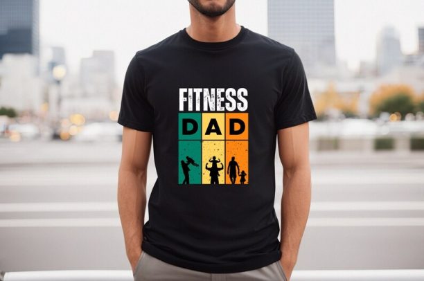 Fitness Dad Tshirt, Gym Dad, Weight Lifter, Father's Day, Gift Idea, Lift Weight, Train Shirt, Strong Dad