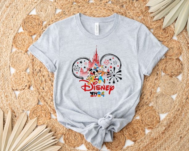 Disney 2024 Shirt, Disneyland Mickey Head 2024 Mickey And Friends Shirt Sweatshirt Hoodie, Disney 2024 Group Tee