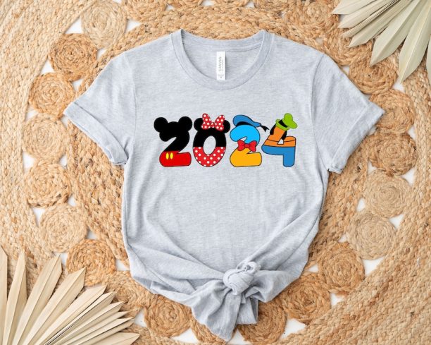 2024 Disney Shirt, Disney Mickey Friends 2024 Shirt, Mickey Friends Head 2024 Shirt, Disney 2024 Family Matching Shirt