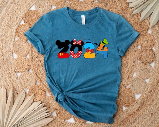 2024 Disney Shirt, Disney Mickey Friends 2024 Shirt, Mickey Friends Head 2024 Shirt, Disney 2024 Family Matching Shirt