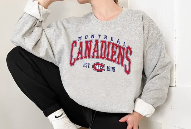 Vintage Sweatshirt, Montreal Canadiens Shirt, Canadiens Tee, Hockey Sweatshirt, Hockey Fan Shirt, Montreal Hockey