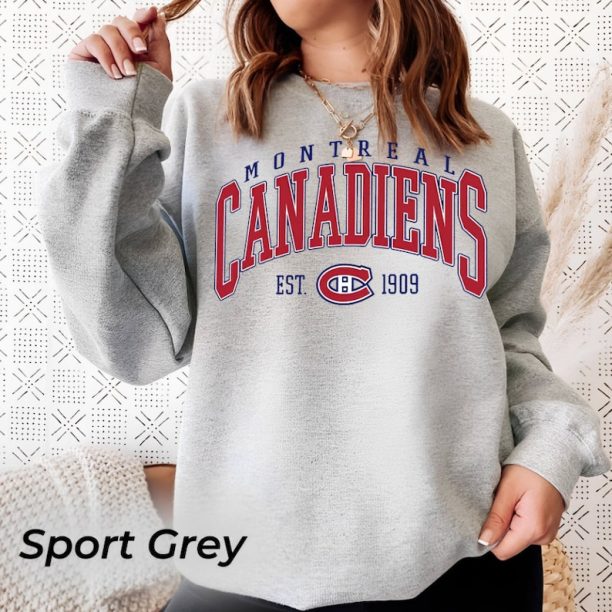 Vintage Sweatshirt, Montreal Canadiens Shirt, Canadiens Tee, Hockey Sweatshirt, Hockey Fan Shirt, Montreal Hockey