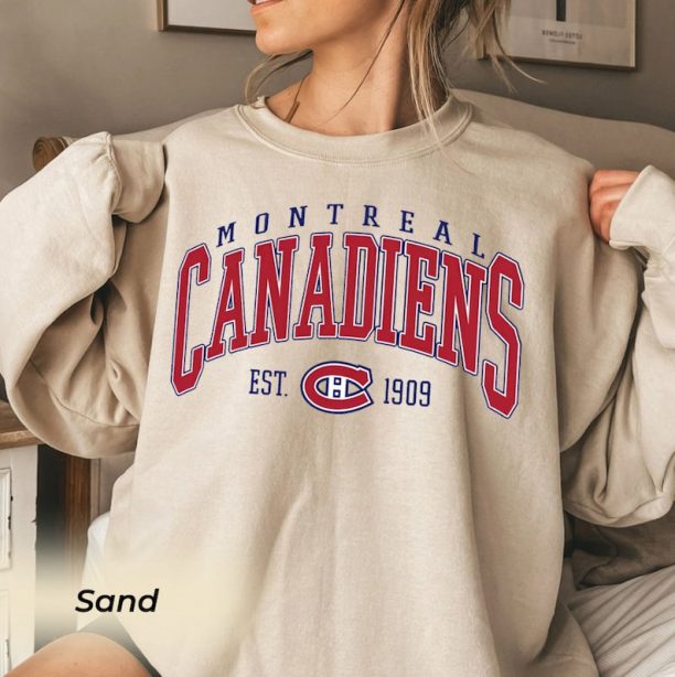 Vintage Sweatshirt, Montreal Canadiens Shirt, Canadiens Tee, Hockey Sweatshirt, Hockey Fan Shirt, Montreal Hockey