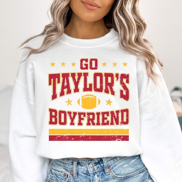 Go Taylors Boyfriend Sweatshirt, Swift Kelce Sweatshirt, Vintage Swift Sweatshirt, Football Swiftie