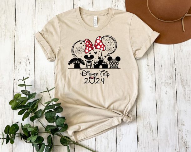 Custom Disney Trip 2024 Shirts, Family Disneyland Shirt, Disney Squad Tshirt,Minnie And Mickey 2024 Sweatshirt