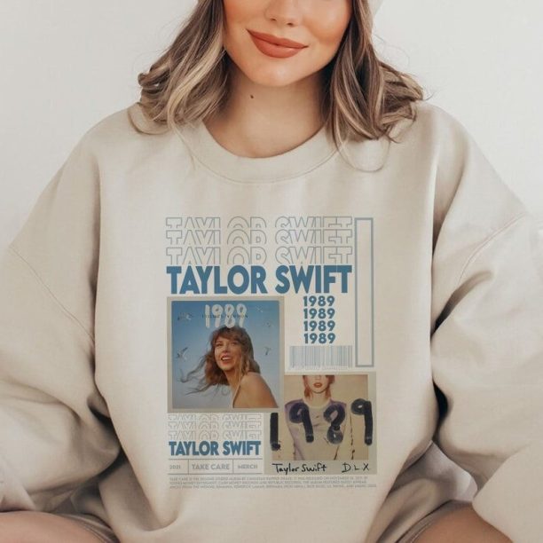 Vintage 1989 Seagull Sweatshirt, 1989 Era Shirt, Taylors Version Merch, 1989 Blue Shirt