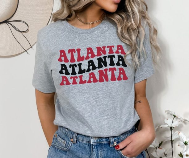 Atlanta Football T-Shirt Vintage Atlanta Football TShirt Gift for Atlanta Football Fan Gift Retro Atlanta Game Day Shirt