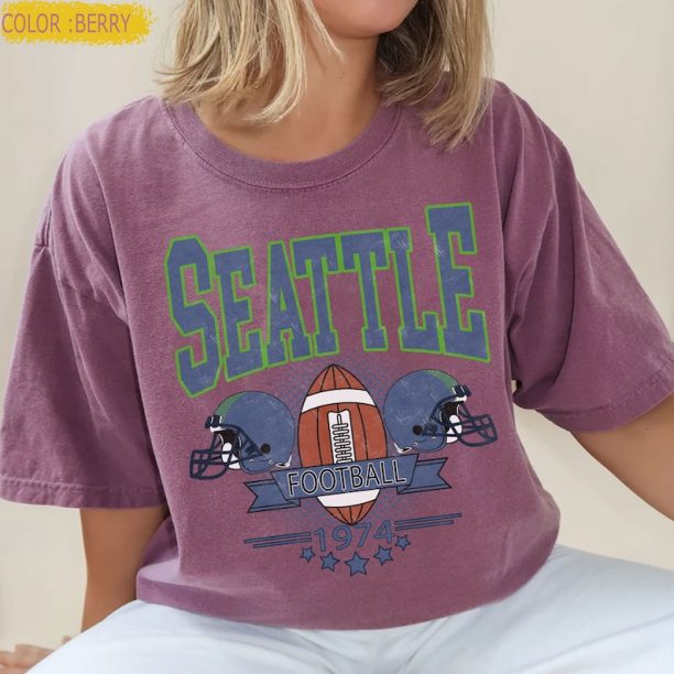 Comfort Colors Seattle Football Shirt, Seattle Football shirt, Vintage Style Seattle Football shirt, Seattle sweater