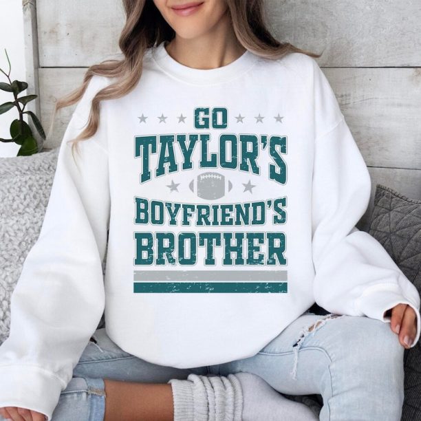 Go Taylor's Boyfriend's Brother Sweatshirt, Swift Kelce Eagles Crewneck