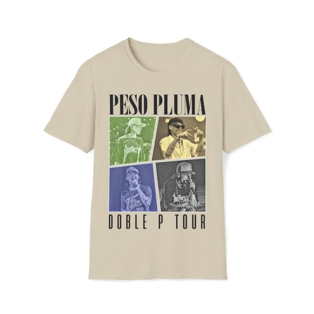 Peso Pluma Music Shirt, Peso Pluma Merch Gift For Fan, Peso Pluma Double P World Tour 2023 Shirt